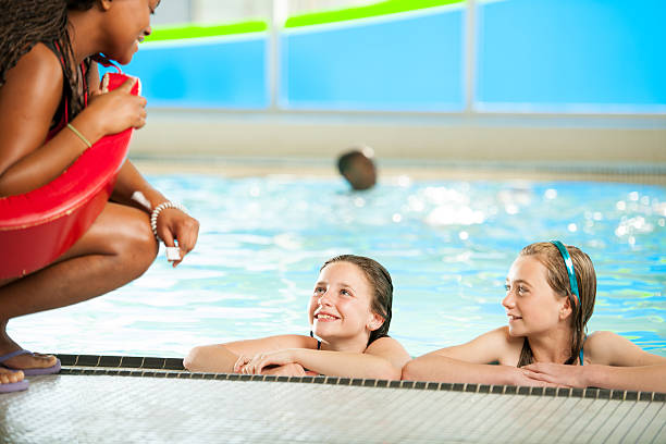 istock Lifeguard and swimmers 155557472