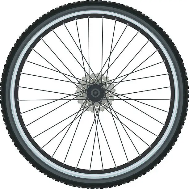 Vector illustration of Bicycle tire