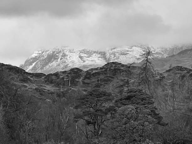 istock Snow capped mountain in Cumbria 1555609315