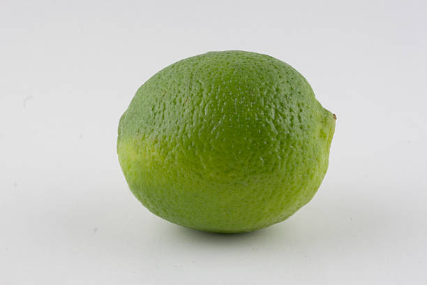 Single Green Lime stock photo