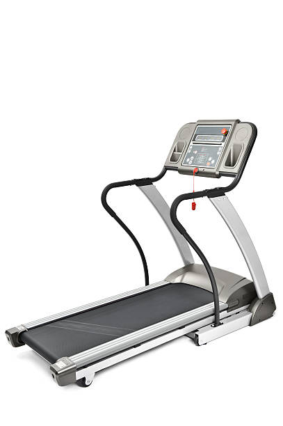 istock gym equipment, treadmill machine for cardio workouts 155563630