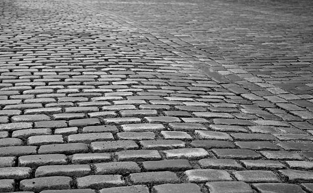 Cobbled Street stock photo