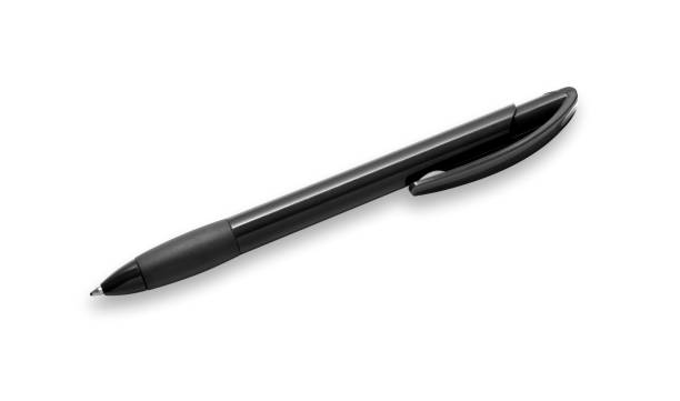 istock Black ballpoint pen isolated 1555689438