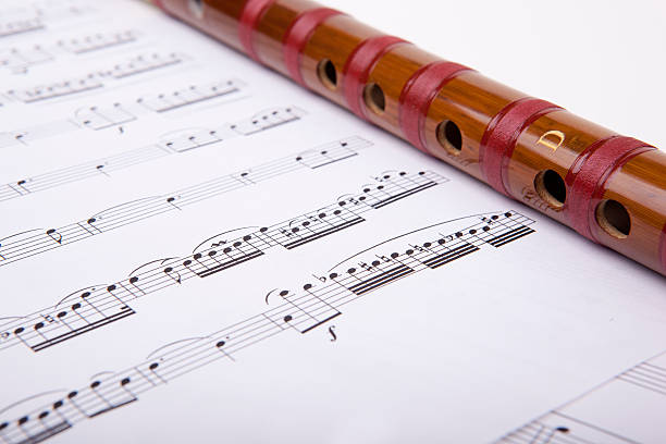 istock Chinese flute and sheet music 155571734
