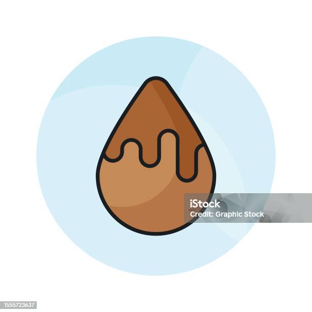 Candy Drop Vector Liquid Chocolate Drop Vector Design Sweet Cocoa Dessert Droplet ...