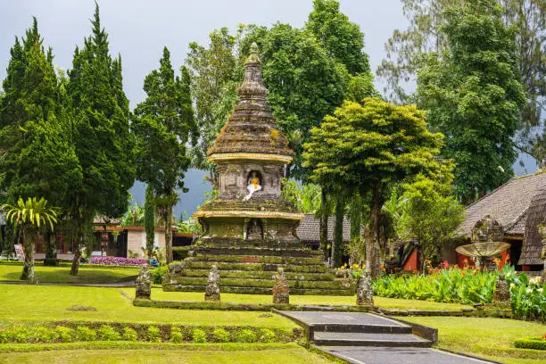 A Photo taken on the grounds of the Ulun Danu Temple in Bali Indonesia.