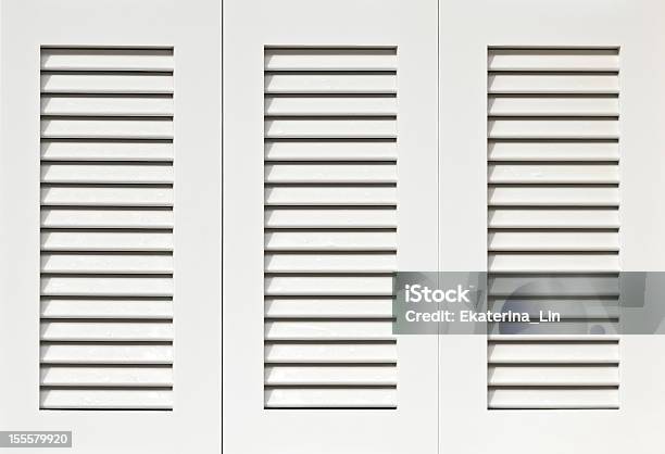 Clean White Shutters Ready For Installation Stock Photo - Download Image Now - Shutter, Wood - Material, Building Exterior