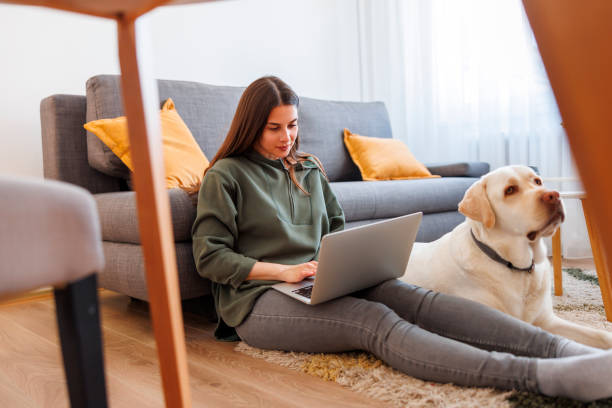 istock Woman working remotely from home 1555815875