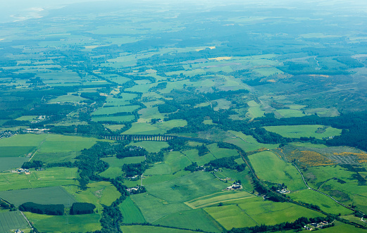 A view of the stunning and most beautiful countryside in the United Kingdom, during summer.