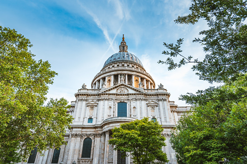 St. Stephen's Basilica in Budapest, Hungary, Neo-Classical architectural style.