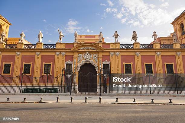 레터럴 퍼사드 산 텔모 Palace의 세빌리아 스페인 0명에 대한 스톡 사진 및 기타 이미지 - 0명, 건물 정면, 건축