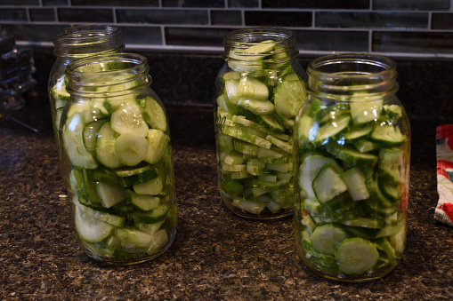 Making pickles at home from start to finish