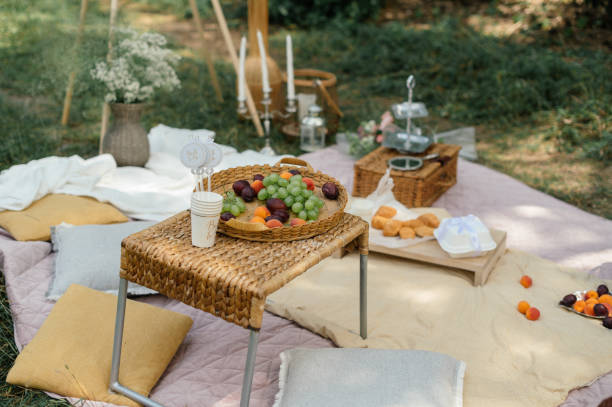 istock romantic picnic in the forest 1555947665