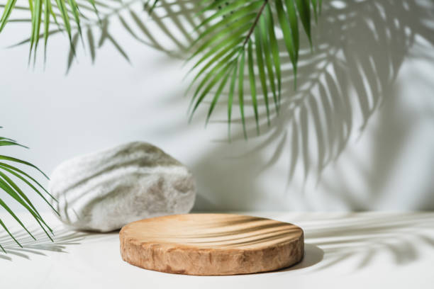 istock Wooden podium for product 1555947900