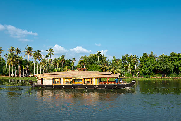 istock Houseboat on Kerala backwaters, India 155595654
