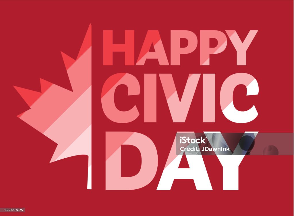 Civic Weekend Happy Civic Holiday Canada Greeting Web Banner Design Template Stock ...