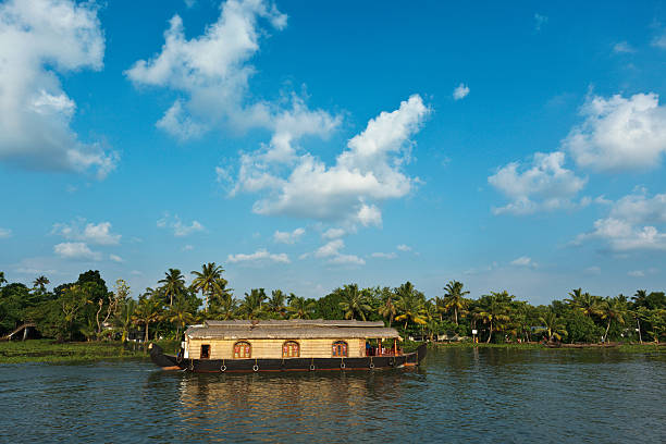 istock Houseboat on Kerala backwaters, India 155596397