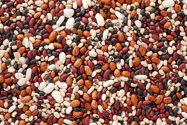 bohnen-mix - dried beans stock-fotos und bilder