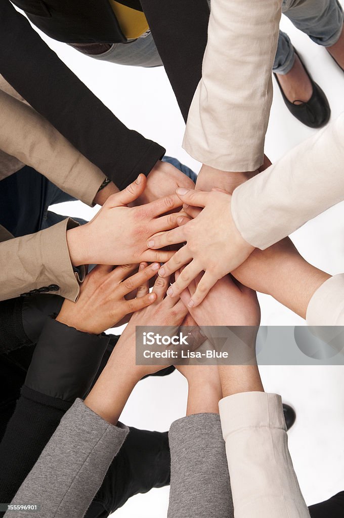 Trabajo en equipo manos juntas - Foto de stock de Acuerdo libre de derechos
