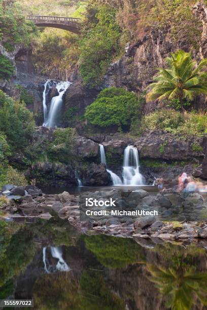 Foto de Sete Lagoas Sagradas Maui e mais fotos de stock de Cascata - Cascata, Romance, América do Norte