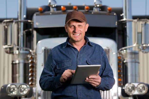 istock Truck and Tablet 155597505