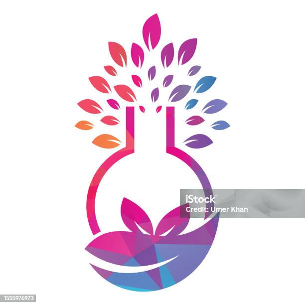 Lab Tree Graphic Lab Tree Logo Green Lab Vector Logo Design Stock Illustration ...