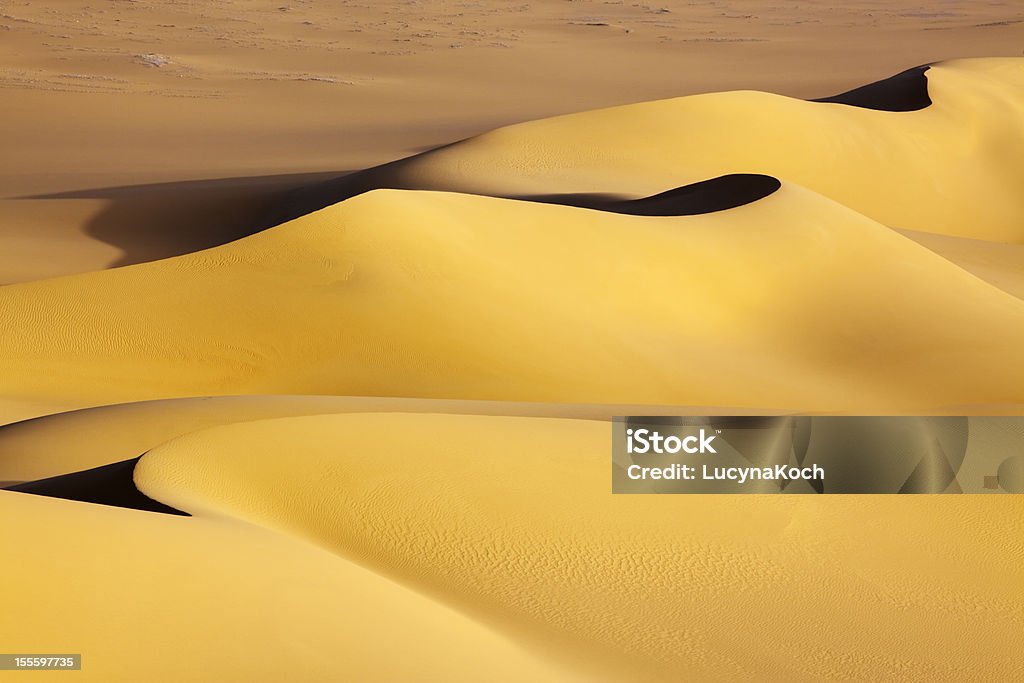 Sand dunes bei Sonnenaufgang - Lizenzfrei Weiße Wüste Stock-Foto