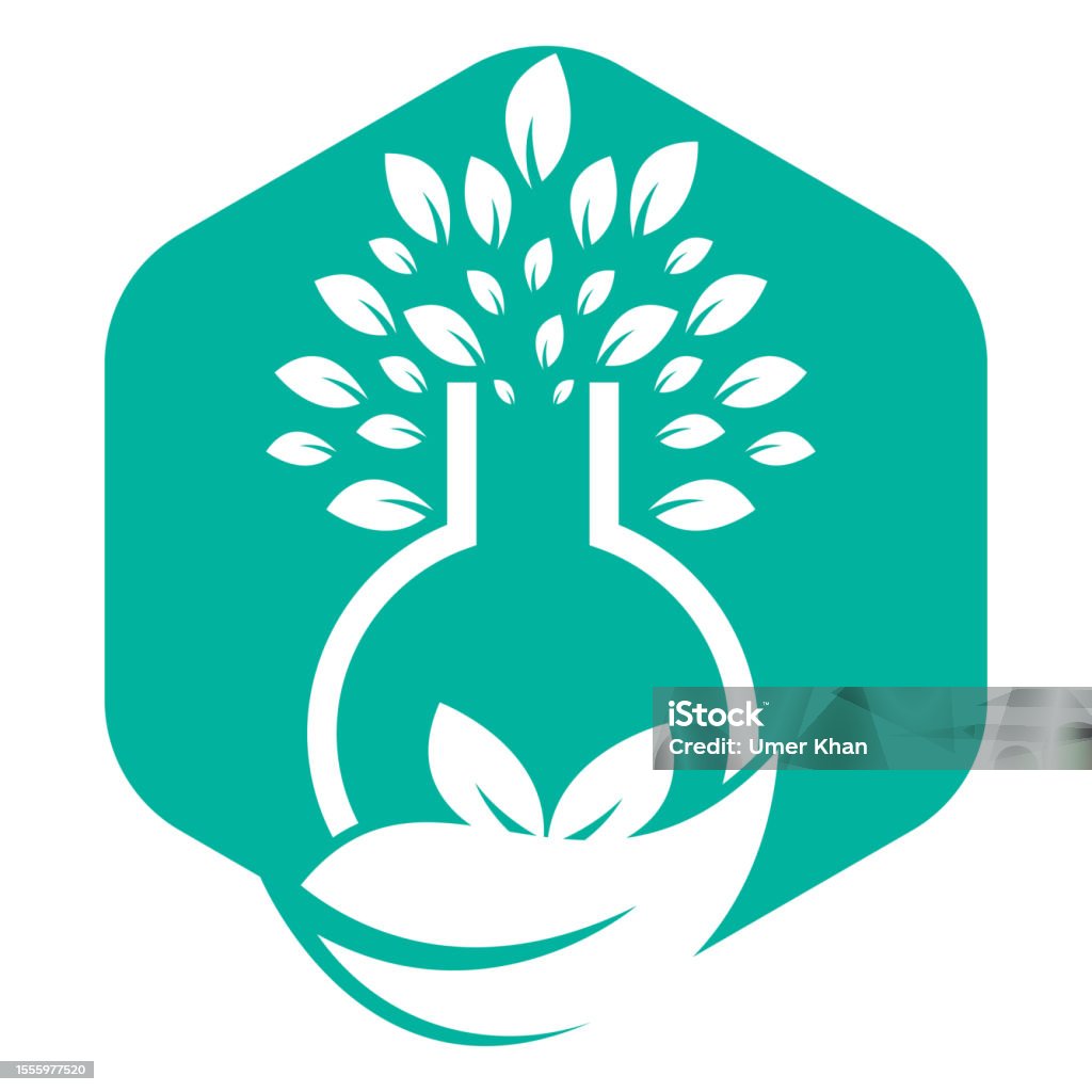 Lab Tree Graphic Lab Tree Logo Green Lab Vector Logo Design Stock Illustration ...
