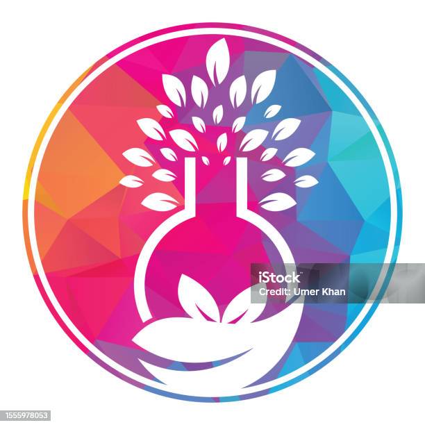 Lab Map Tree Lab Tree Logo Green Lab Vector Logo Design Stock Illustration ...