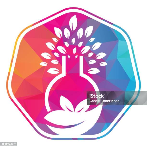 Tree Lab Logo Design Lab Tree Logo Green Lab Vector Logo Design Stock Illustration ...