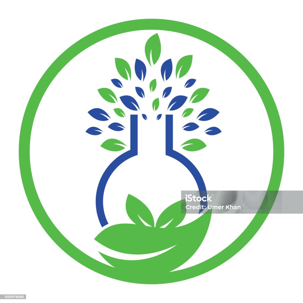 Tree Lab Logo Design Lab Tree Logo Green Lab Vector Logo Design Stock Illustration ...