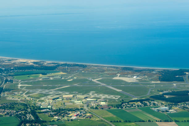 istock Military Air Base Aerial View 1555978617