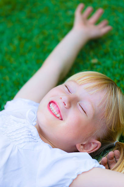 Cropped shot of an adorable little girl at home