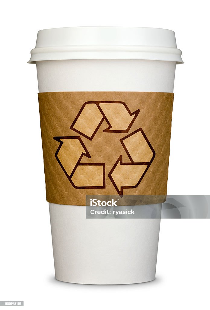 Tasse à café avec Logo de recyclage - Photo de Café - Boisson libre de droits