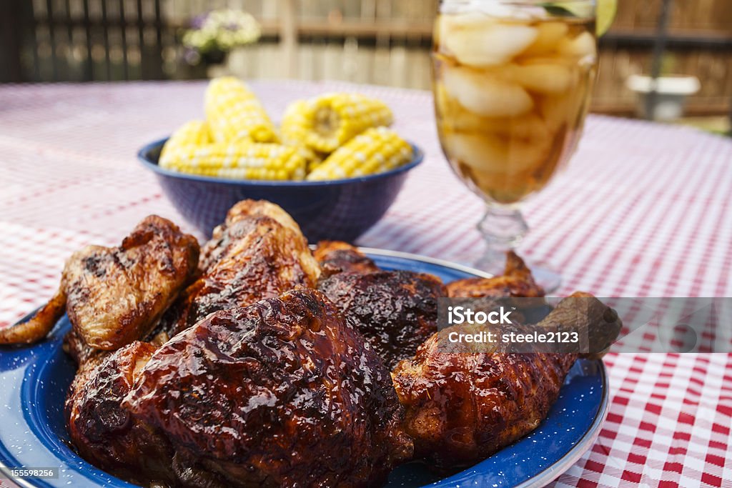 Летний питание - Стоковые фото Цыплёнок барбекю роялти-фри