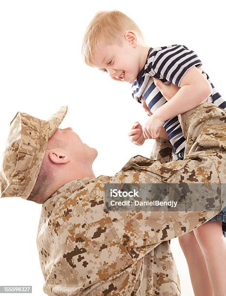 U Soldado Do Corpo De Fuzileiros Da Marinha Son - Fotografias de stock e mais imagens de Criança - Criança, Fuzileiro Naval, 4-5 Anos