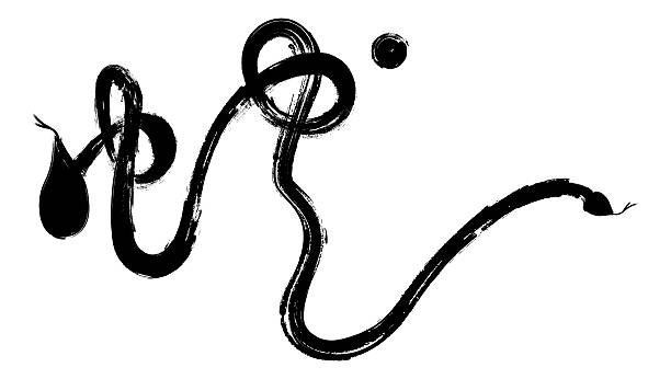 Chinese Script: Year of the Snake (Clipping Path!)