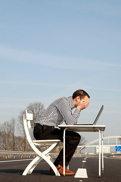 istock Businessman Working On Laptop, Main Road 155598818