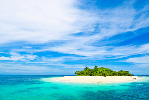 istock Lonely tropical island in the Caribbean 155599041