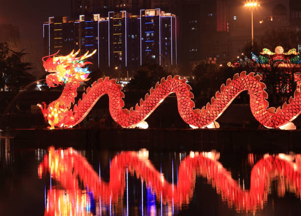 istock Chinese traditional dragon lantern 155599065