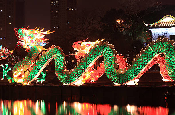 istock Chinese traditional dragon lantern 155599066