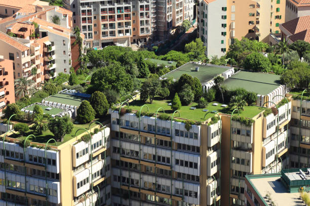 Monte Carlo city roofs, Monaco