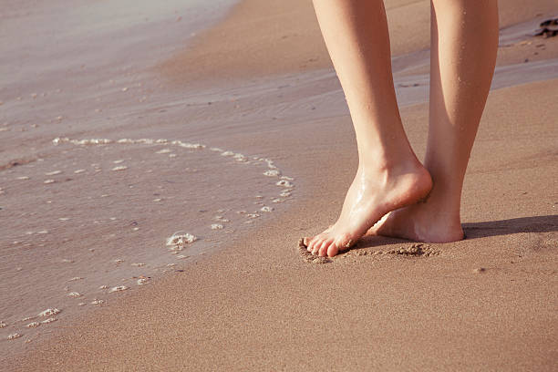istock women feet on the beach 155599797