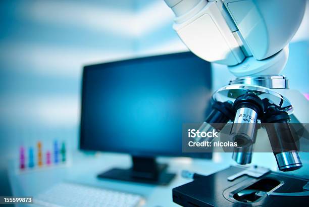 Laboratory Stock Photo - Download Image Now - Biology, Blue, Chemistry