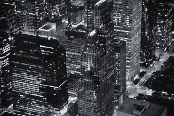 istock Over Downtown Houston at Night 1555999343