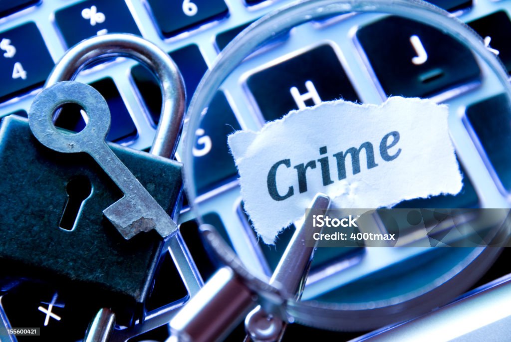 Concetto di criminalità Online - Foto stock royalty-free di Affari