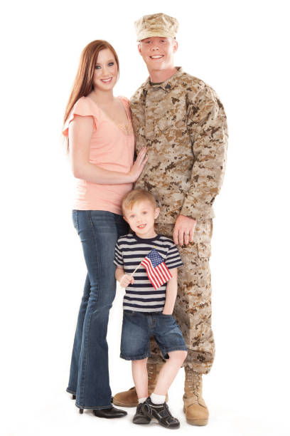 istock U S Marine Corps soldier & Family 155600506