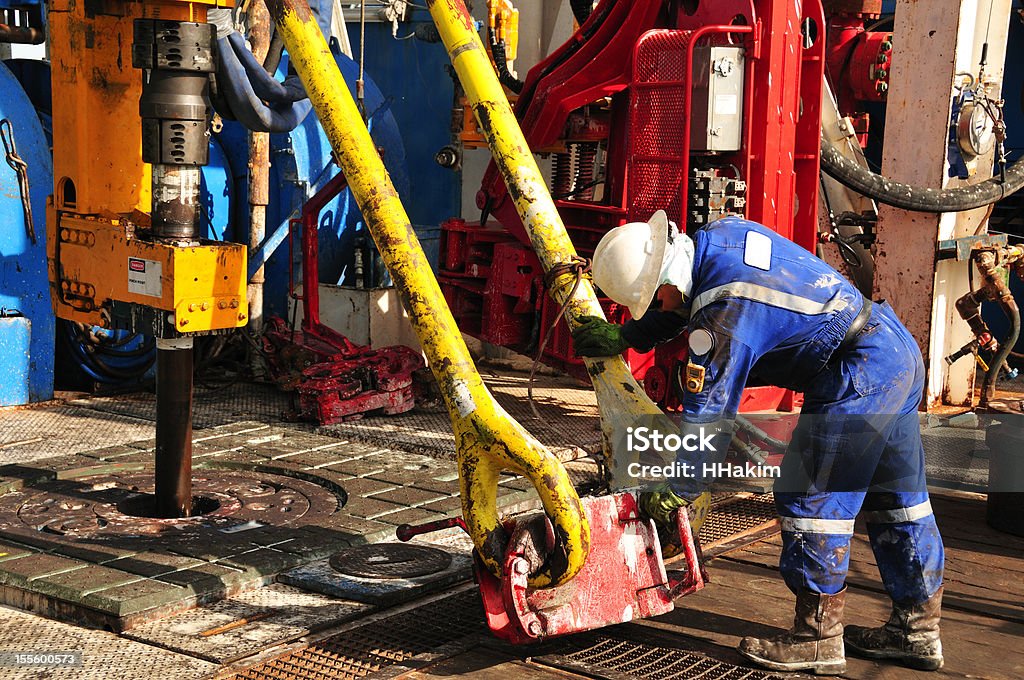 Plataforma de Perfuração trabalhador - Foto de stock de Operário Petroleiro royalty-free