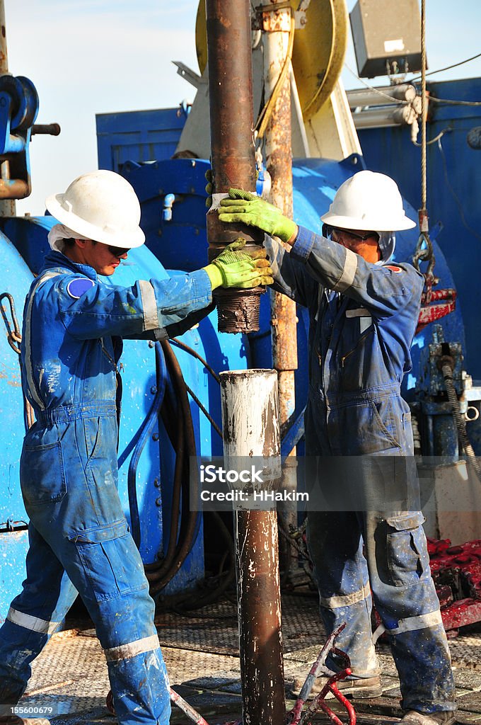 Plataforma de Perfuração trabalhadores - Royalty-free Operário Petrolífero Foto de stock