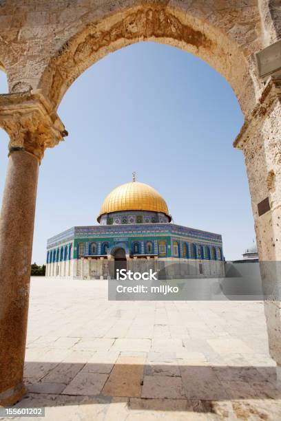 Cúpula Da Rocha Em Jerusalém Israel - Fotografias de stock e mais imagens de Jerusalém - Jerusalém, Domo, Antigo